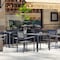 Flash Furniture Black Patio Table with Poly Resin Slatted Top SB-A268T-BK-GG - alternate 2